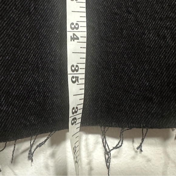 NWT $168 Reformation Nila Long Denim Skirt Black Nome Size 27 - Picture 14 of 14